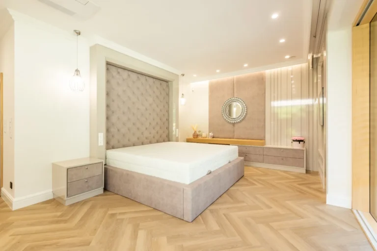luxusná spálňa na mieru rúžovo biela Bratislava